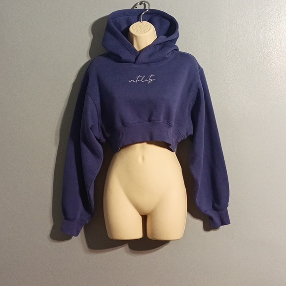 Balance vitality athletica hi front low back cropped purple hoodie - Picture 8 of 17
